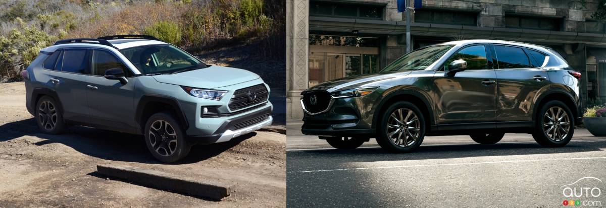 Comparaison : Mazda CX-5 Signature 2019 vs Toyota RAV4 Trail 2019